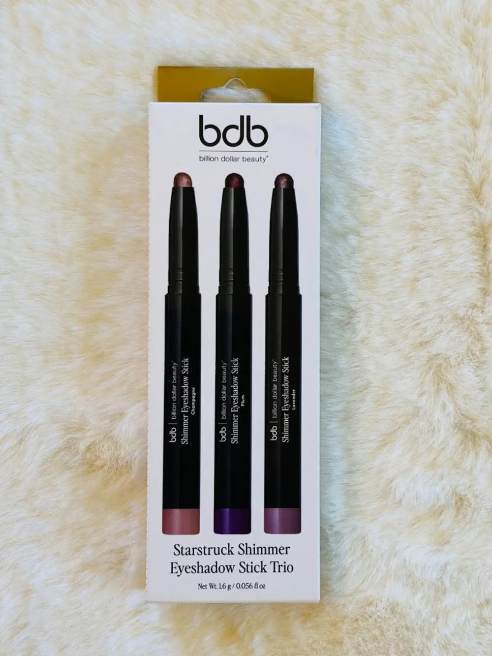 Billion Dollar Baby Starstruck Shimmer Eyeshadow Stick Trio NEW Water Resistant